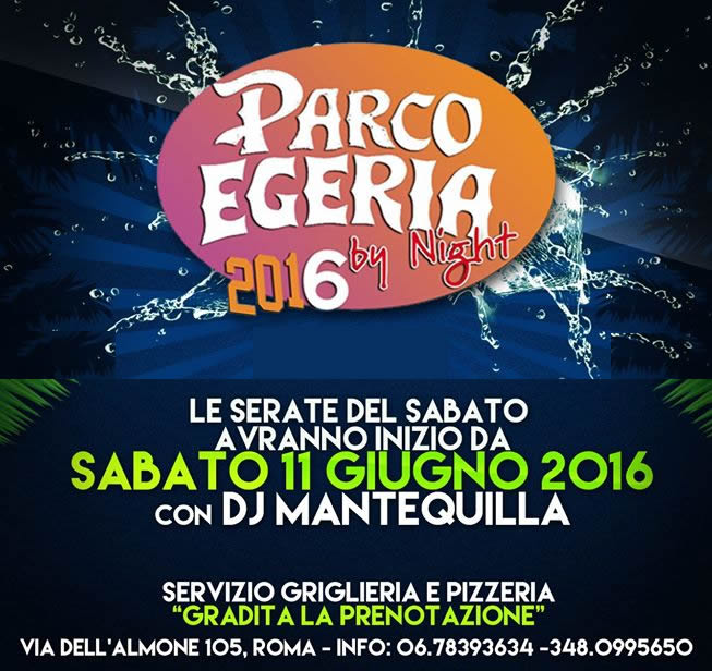 Salsa – Sabato – Parco Egeria